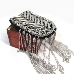 Shoulder Applique-Metal Fringe Epaulette - Image 3