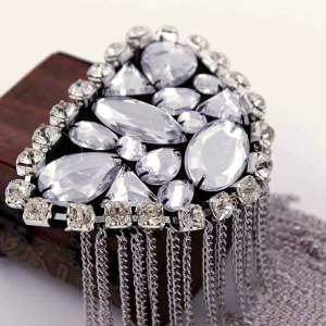 Shoulder Applique-Metal Fringe Epaulette - Image 3