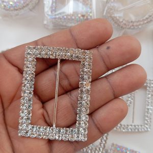 Rhinestone Buckle Rectangle Shape - Image 3