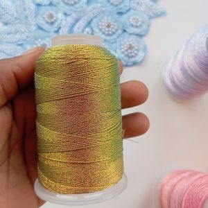 Metallic Embroidery Thread – Plain-Coloured Mini Size - Image 6