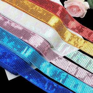 Sequined Lace Trims 5 Rows - Image 1