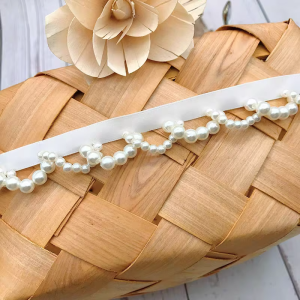 Pearl Beads Fringe 2cm Wide - Image 3