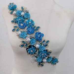 Handmade 3D Flower Applique - Image 5